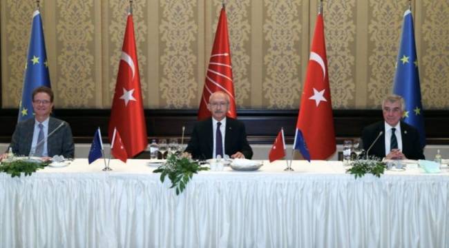 Kılıçdaroğlu AB büyükelçileriyle buluştu