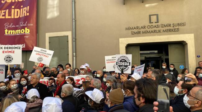 Özkan, "TMMOB biz depremzedeleri görmezden gelmekte, Düşün yakamızdan!"