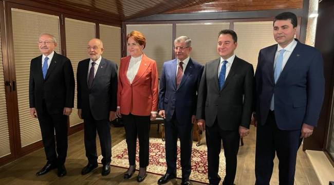 6 muhalefet partisi lideri, görüşme sonrası ortak yazılı açıklama yaptı