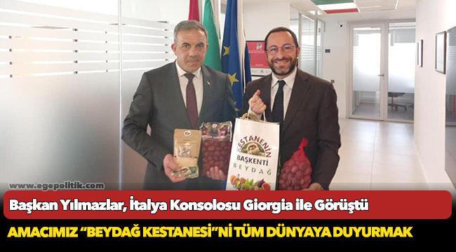 Başkan Yılmazlar, İtalya Konsolosu Giorgia ile Görüştü