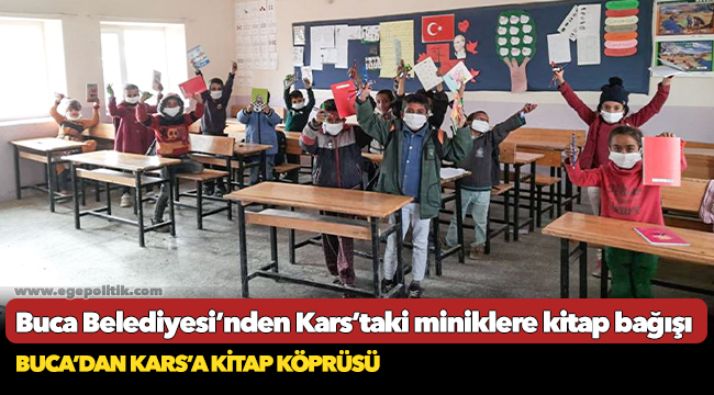 Buca Belediyesi’nden Kars’taki miniklere kitap bağışı