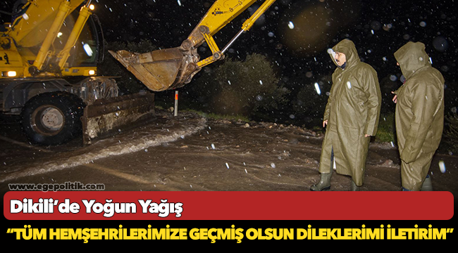Dikili’de Yoğun Yağış