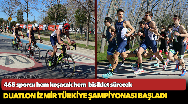 Duatlon İzmir Türkiye Şampiyonası başladı