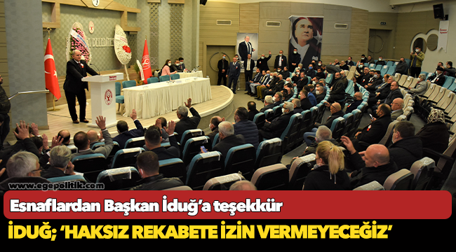 Esnaflardan Başkan İduğ’a teşekkür