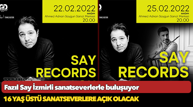 Fazıl Say İzmirli sanatseverlerle buluşuyor