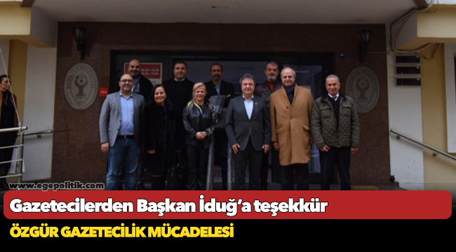 Gazetecilerden Başkan İduğ’a teşekkür