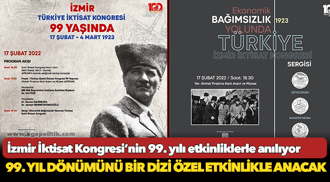 İzmir İktisat Kongresi’nin 99. yılı etkinliklerle anılıyor