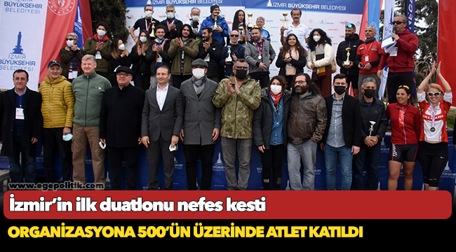 İzmir’in ilk duatlonu nefes kesti