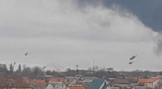 Kiev'de patlama sesleri: Rus helikopterleri Kiev yakınlarında
