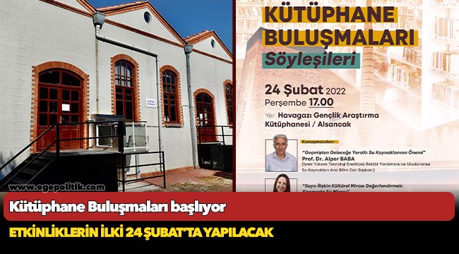 Kütüphane Buluşmaları başlıyor