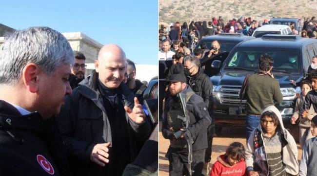Soylu İdlib'de konuştu: 'Sayın Cumhurbaşkanımız buradan elimizi çekmememizi talimatlandırdı'