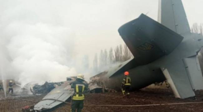 Ukrayna askeri uçağı Kiev yakınlarında düştü
