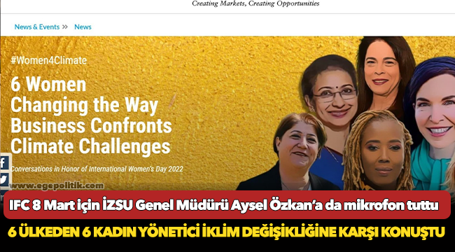 6 ülkeden 6 kadın yönetici iklim değişikliğine karşı konuştu