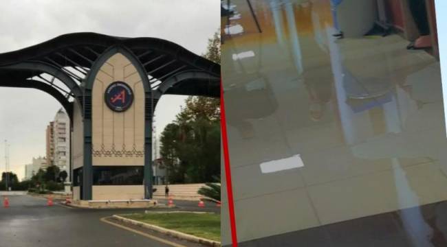 Akdeniz Üniversitesi kız öğrenci yurdunu su bastı