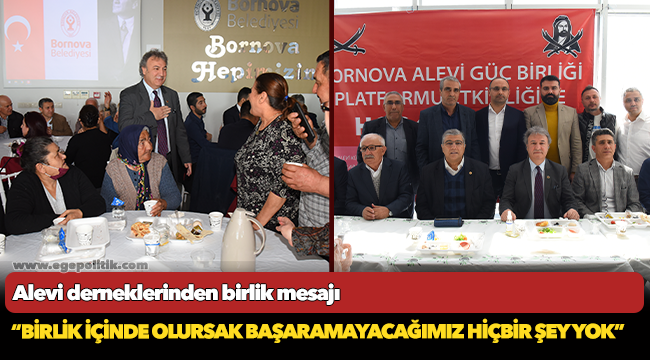 Alevi derneklerinden birlik mesajı