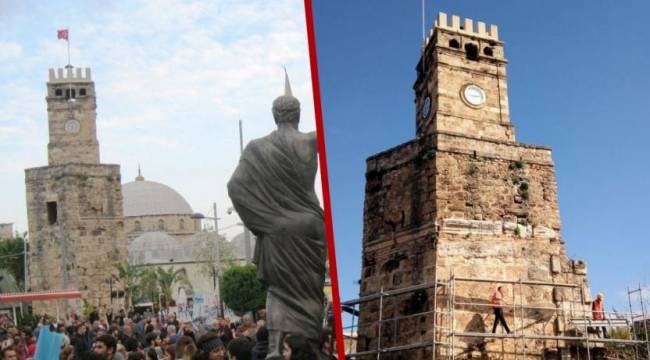 Antalya’nın ünlü saat kulesine kubbe eklenecek