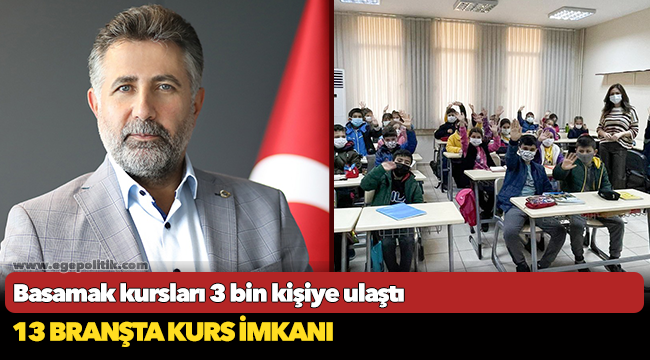 Basamak kursları 3 bin kişiye ulaştı