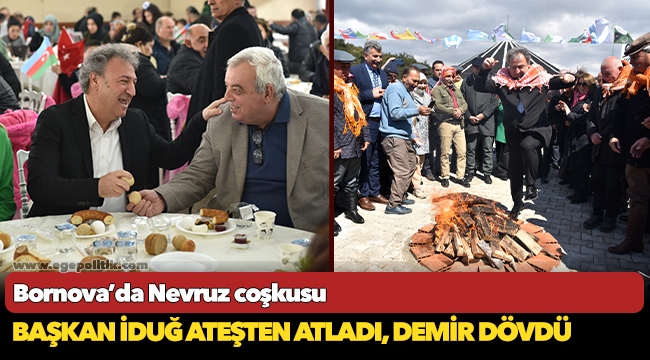 Başkan İduğ ateşten atladı, demir dövdü