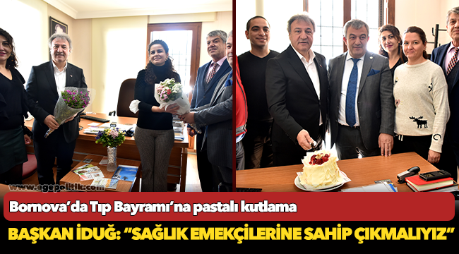 Bornova’da Tıp Bayramı’na pastalı kutlama