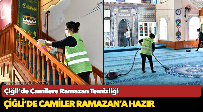 Çiğli’de Camilere Ramazan Temizliği