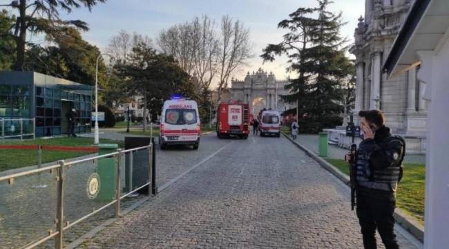 Dolmabahçe Sarayı&#039;nın marangozhanesinde yangın