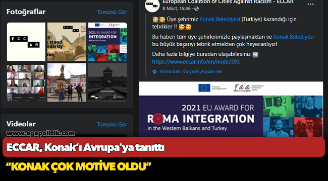 ECCAR, Konak’ı  Avrupa’ya tanıttı