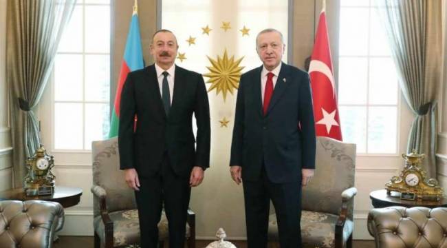 Erdoğan, Aliyev'le Çankaya Köşkü'nde görüştü