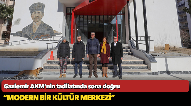 Gaziemir AKM’nin tadilatında sona doğru