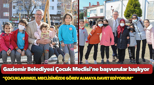 Gaziemir Belediyesi Çocuk Meclisi’ne başvurular başlıyor