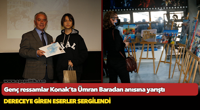 Genç ressamlar Konak’ta  Ümran Baradan anısına yarıştı