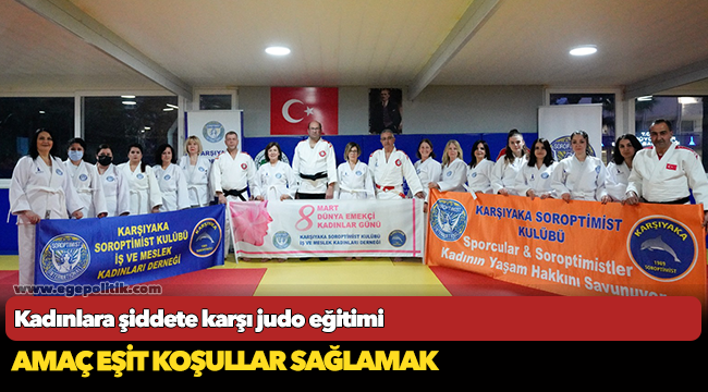 Kadınlara şiddete karşı judo eğitimi