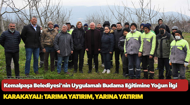 Kemalpaşa Belediyesi’nin Uygulamalı Budama Eğitimine Yoğun İlgi