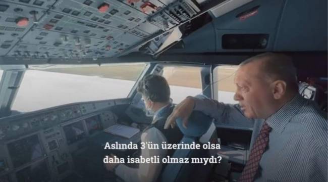 Kokpite giren Erdoğan'dan pilotlara: 3'ün üzerinde olsa daha isabetli olmaz mıydı?