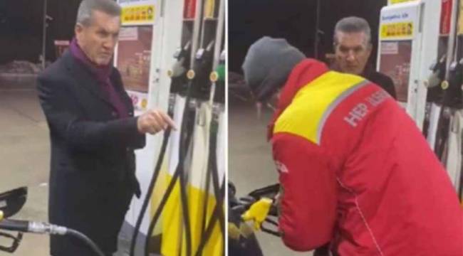 Mustafa Sarıgül, yakıt zammına tepki için bu kez de pompayı tokatladı: 'Vergi almayın be kardeşim'