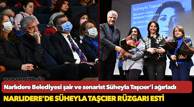 Narlıdere Belediyesi şair ve senarist Süheyla Taşcıer’i ağırladı