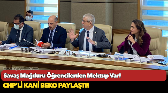 Savaş Mağduru Öğrencilerden Mektup Var!