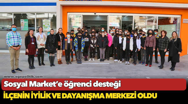 Sosyal Market’e öğrenci desteği