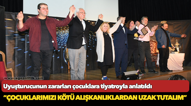 Uyuşturucunun zararları çocuklara tiyatroyla anlatıldı