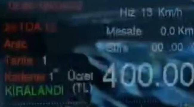 500 metre için 435 lira alan taksici taksimetreyi suçladı