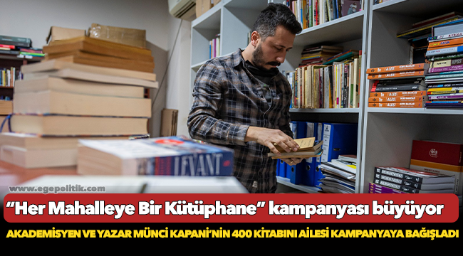 Akademisyen ve yazar Münci Kapani’nin 400 kitabını ailesi kampanyaya bağışladı