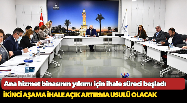 Ana hizmet binasının yıkımı için ihale süreci başladı