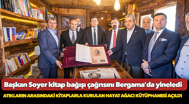 Atıkların arasındaki kitaplarla kurulan Hayat Ağacı Kütüphanesi açıldı