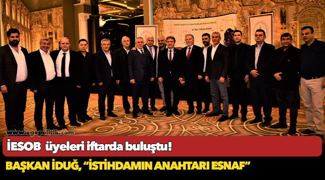 Başkan İduğ,  “İstihdamın anahtarı esnaf”