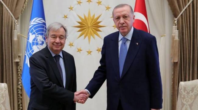 BM Genel Sekreteri Guterres, Erdoğan&#039;la görüştü