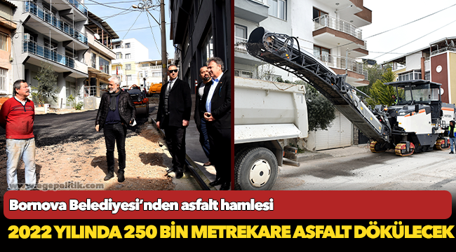 Bornova Belediyesi’nden asfalt hamlesi