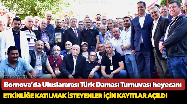 Bornova’da Uluslararası Türk Daması Turnuvası heyecanı