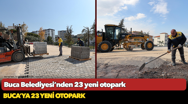 Buca Belediyesi’nden 23 yeni otopark
