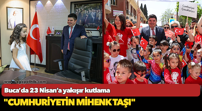 Buca’da 23 Nisan’a yakışır kutlama