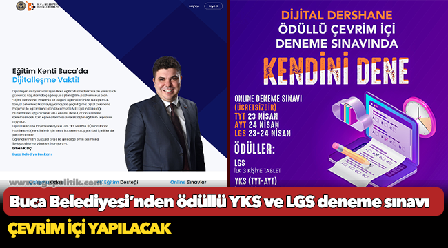 Buca’da ödüllü deneme sınavı