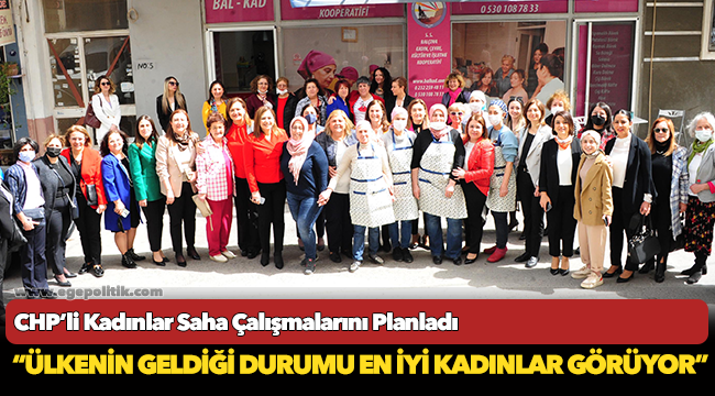 CHP’li Kadınlar Saha Çalışmalarını Planladı
